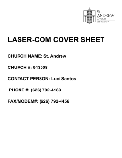LASER-COM COVER SHEET