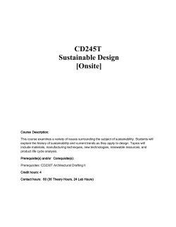 CD245T Sustainable Design [Onsite]