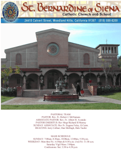 LASER-COM. COVER SHEET  ST. BERNARDINE OF SIENA - 513956