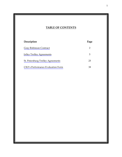TABLE OF CONTENTS  