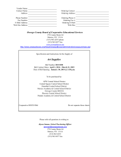 Vendor Name: Ordering Contact: Contact Name: Ordering Address:
