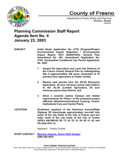 Planning Commission Staff Report Agenda Item No. 4 January 23, 2003