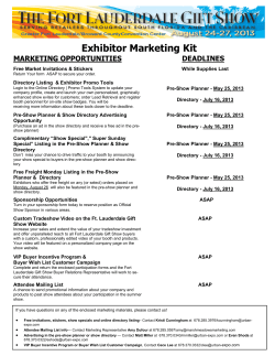 Exhibitor Marketing Kit