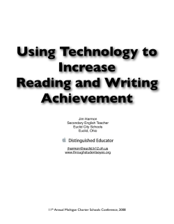 Using Technology to Increase Reading and Writing Achievement