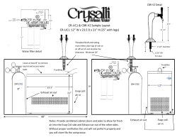 CR-UC1 &amp; CBR-V2 Sample Layout CBR-V2 Detail Water filter detail