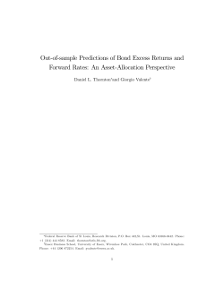 Out-of-sample Predictions of Bond Excess Returns and