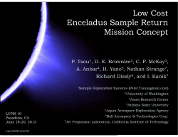 Low Cost Enceladus Sample Return Mission Concept - LCPM-10