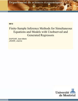 Finite-Sample Inference Methods for Simultaneous Equations and Models with Unobserved and