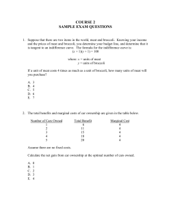 COURSE 2 SAMPLE EXAM QUESTIONS