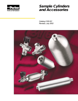 Sample Cylinders and Accessories Catalog 4160-SC Revised, July 2002