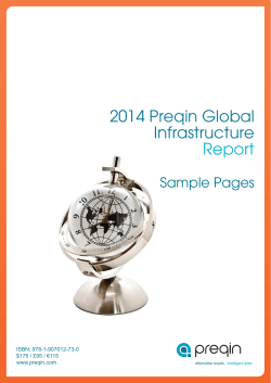 2014 Preqin Global Infrastructure Report Sample Pages