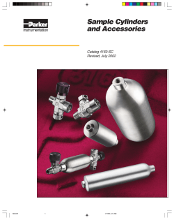 Sample Cylinders and Accessories Catalog 4160-SC Revised, July 2002