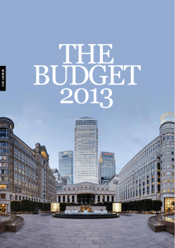 THE BUDGET 2013 Sample &amp; Co
