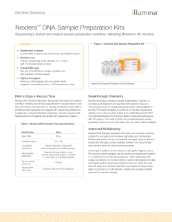 Nextera DNA Sample Preparation Kits ™