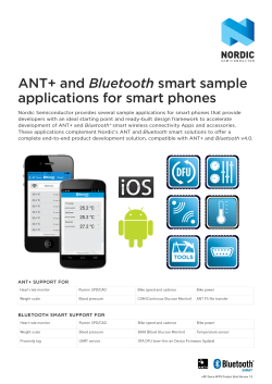 Bluetooth applications for smart phones