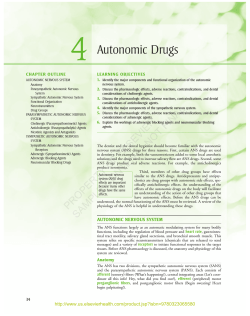4 Autonomic  Drugs
