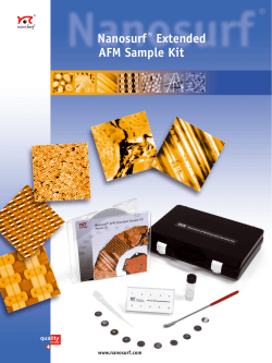 Nanosurf Extended AFM Sample Kit ®