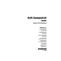 Soft SampleCell  Guide Version 3.0 for Macintosh