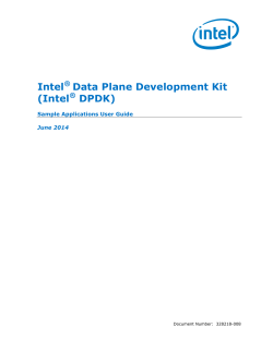 Intel Data Plane Development Kit (Intel DPDK)