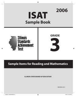 3 ISAT 2006 Sample Book