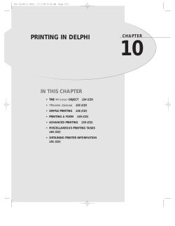 15 10 PRINTING IN DELPHI THE