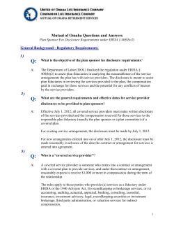 Q:  Mutual of Omaha Questions and Answers General Background - Regulatory Requirements: