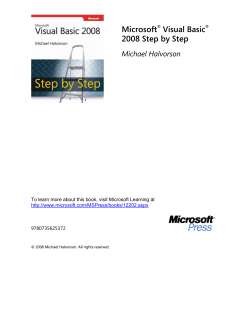 Microsoft Visual Basic  2008 Step by Step