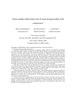 Finite-sample multivariate tests of asset pricing models with coskewness