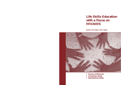 Life Skills Education with a Focus on HIV/AIDS Review of Materials