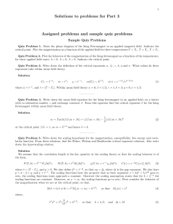 Solutions to problems for Part 3 Sample Quiz Problems
