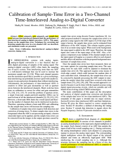 Calibration of Sample-Time Error in a Two-Channel Time-Interleaved Analog-to-Digital Converter