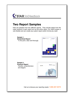 Two Report Samples