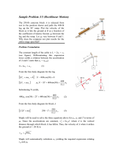Sample Problem 3/3 (Rectilinear Motion)