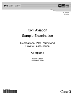 Civil Aviation Sample Examination  Aeroplane