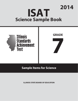 7 ISAT 2014 Science Sample Book