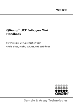 Sample &amp; Assay Technologies QIAamp UCP Pathogen Mini