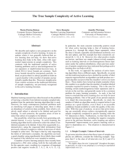 The True Sample Complexity of Active Learning