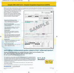 Sample CMS 1450 Form—Hospital Outpatient Department (HOPD)