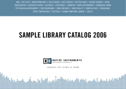 SAMPLE LIBRARY CATALOG 2006 AMG DAN DEAN PRO POST MUSICAL INSTRUMENTS