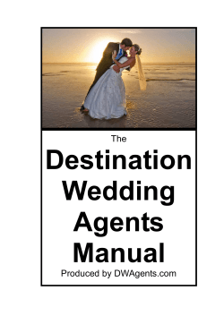 Destination Wedding Agents Manual