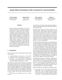 Sample-efficient Nonstationary Policy Evaluation for Contextual Bandits