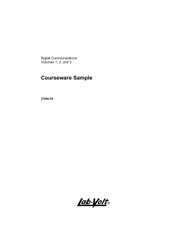 A Courseware Sample Digital Communications Volumes 1, 2, and 3