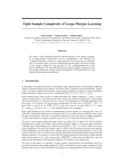 Tight Sample Complexity of Large-Margin Learning