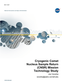 Cryogenic Comet Nucleus Sample Return (CNSR) Mission Technology Study