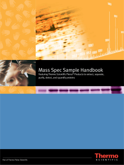 Mass Spec Sample Handbook
