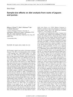 Sample-size effects on diet analysis from scats of jaguars and pumas