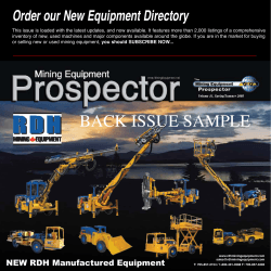 Order our New Equipment Directory