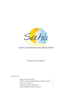 Property Services Report Prepared by: