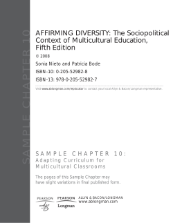 SAMPLE CHAPTER 10 AFFIRMING DIVERSITY: The Sociopolitical Context of Multicultural Education, Fifth Edition