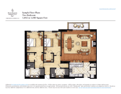 Sample Floor Plans Two Bedroom 1,842 to 1,880 Square Feet